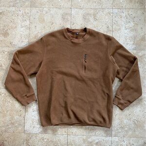 Uniqlo Men's Brown Crewneck Fleece